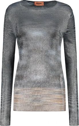 Missoni Lurex Draad Gebreide Top - Dames - Longsleeves - Veelkleurig - XS - Tops