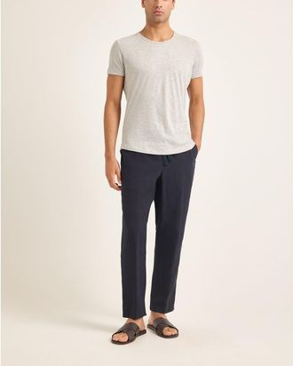 Orlebar Brown Ob T Tailored Fit Crew Neck T-Shirt in Mid Grey Melange at Nordstrom, Size Xxx-Large