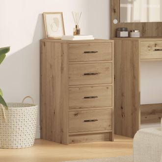 Berkfield Home Sideboard Artisan Oak 40x41x75 cm Engineered Wood in Brown | Size: 40 x 41 x 75 cm