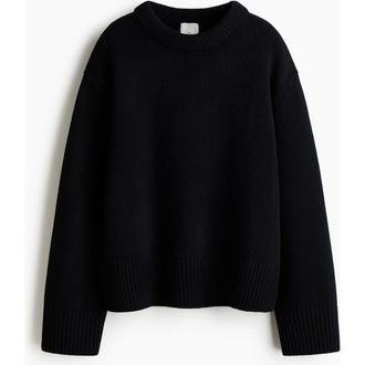 H&M Wool Jumper in Black at Nordstrom, Size X-Small