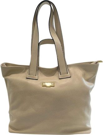 Baldinini Beige Cowhide Clutch Womens Bag