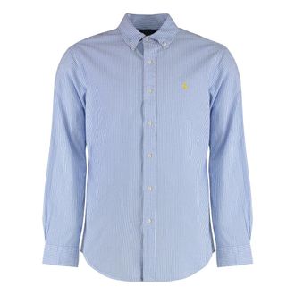 Polo Ralph Lauren Casual Shirts, male, Blue, Size: 2XL Button-down collar cotton shirt