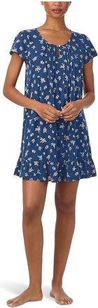 Lauren Ralph Lauren Flutter Sleeve Knit Ballet Gown Womens Pajama Sets Navy Ground Paisley : LG (US 12-14), Cotton/Viscose