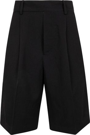 Yohji Yamamoto Shorts al ginocchio - Nero