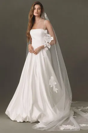 Pronovias Romantic Floral Cathedral Veil