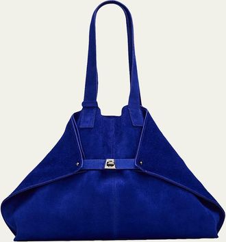 Akris Ai Medium Suede Tote Bag