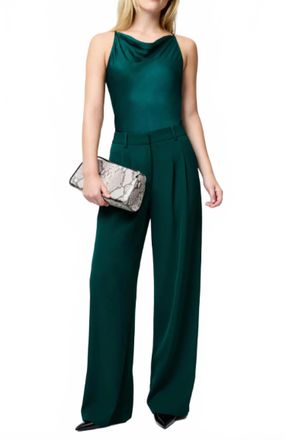 French Connection Harrie Suiting Trouser In Evergreen