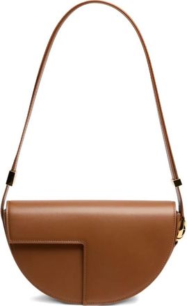 Patou Brown Leather Shoulder Bag