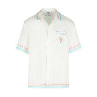 Casablanca Graphic-print Silk Shirt