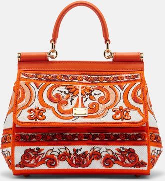 Dolce & Gabbana Sicily Medium embroidered top-handle bag