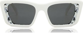 Prada PR 08YS Symbole 02V5S0 Womens Sunglasses White Size 51