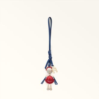 Furla Sfera Charm M1 Red Multicolore Metallo + Smalto + Pelle Di Vitello Sidney Donna