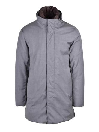 Woolrich Grey Polyester-Blend Padded Parka
