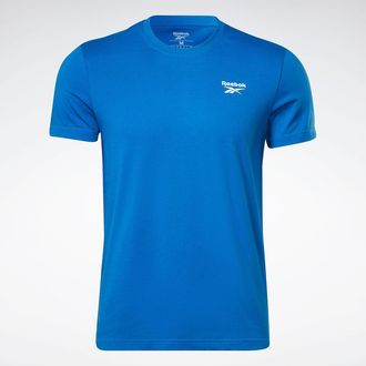 Reebok T-Shirt REEBOK IDENTITY SMALL LOGO TEE, Herren, Gr. XXL, blau (vecblu), Obermaterial: 100% Baumwolle, Rundhals, Shirts T-Shirt