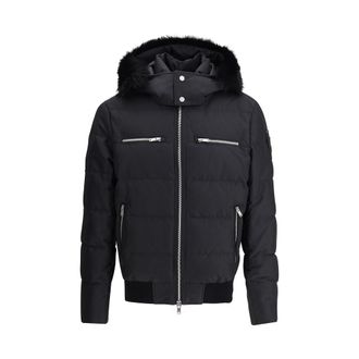 Moose Knuckles Black Polyester Mens Bomber