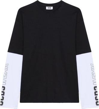 GCDS Long Sleeve T-shirt - Heren - Longsleeves - Veelkleurig - S - Katoen - Tops