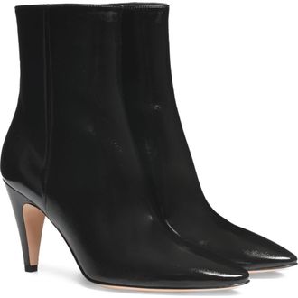 Gianvito Rossi Amelia Bootie in Black Nappa at Nordstrom, Size 37.5