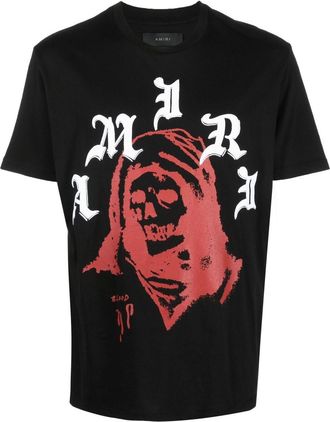 Amiri x Wes Lang Solar Kings T-shirt - men - Cotton/Lyocell - S - Black
