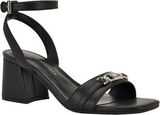 Tommy Hilfiger Raneen Ankle Strap Sandal in Black at Nordstrom, Size 8.5
