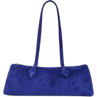 Reformation Sofia East/West Shoulder Bag in Cobalt Suede at Nordstrom