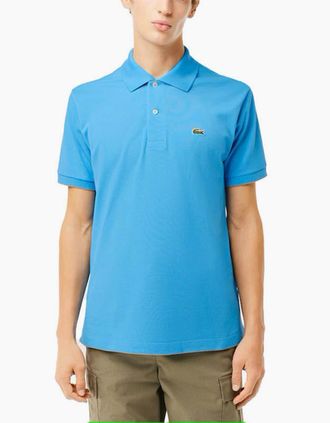 Lacoste Mens Lacoste L1212 Mens Polo Shirts Collared Classic Fit Top Summer Sports Golf Tee - Blue - Size: 38/Regular