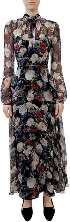 Adam Lippes Silk Black Lowell Dress