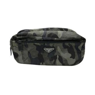 Prada Pre-owned Belt Bags, male, Multicolor, Size: ONE SIZE Pre-owned Vintage Nylon Clutch Bag