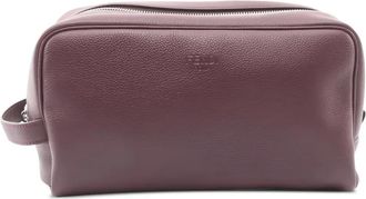 Fendi 10s logo-embossed wash bag - Red
