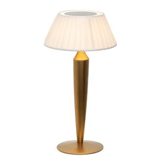 Zafferano L&aacute;mpara de mesa led recargable inal&aacute;mbrica zafferano en bronce