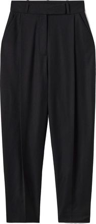 Toteme Black Wool Deep Pleat Trousers Size M