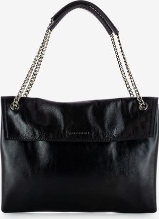 Orciani Borsa in pelle Gotham nero