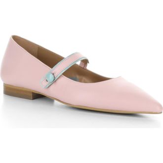 FLY London Suln Pointed Toe Flat in Pale Pink Kaiser/Nappalak at Nordstrom Rack, Size 10-10.5Us / 41Eu