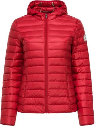 Jott Jott - Lichtgewicht Jas met Capuchon - Dames - Jassen - Rood - Maat: XS Polyamide