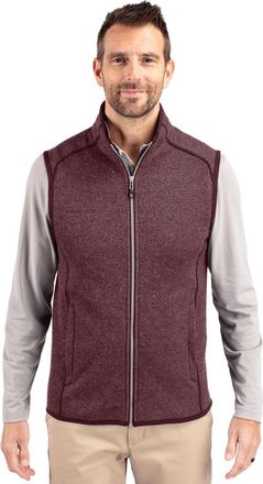 Cutter & Buck Mainsail Sweater-Knit Mens Full Zip Vest