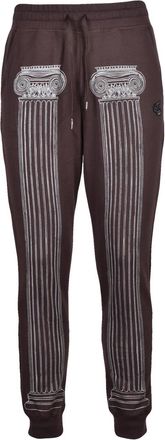 Vivienne Westwood Relaxed Fit Cotton Sweatpants with Classic Column Prints