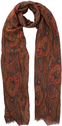 Etro Cashmere Blend Paisley Print Scarf