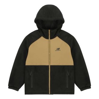 New Balance hooded Casual Jacket Couple Style Black AMJ13383-BK