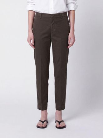 Pantaloni Torino Pantaloni skinny a vita alta in cotone stretch con tasche a filetto