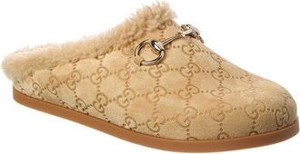 Gucci Dnu Pack Gucci Horsebit Gg Suede Mule