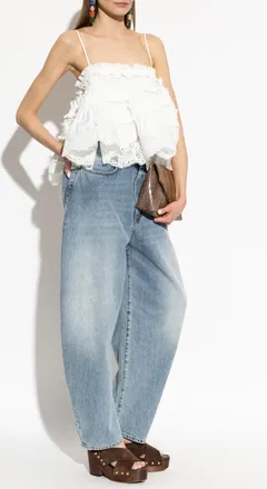 Zimmermann Lace Camisole Top, Womens, White