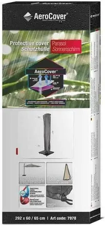 AeroCover Funda Para Sombrilla De Jard&iacute;n 7978 &Oslash;65x292 Aerocover Antracita Homms