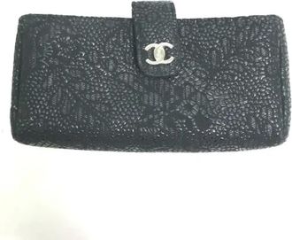 Chanel Pre-owned Leather chanel-bags - Dames - Vintage Clutch - Zwart - ONE Size - Vintage