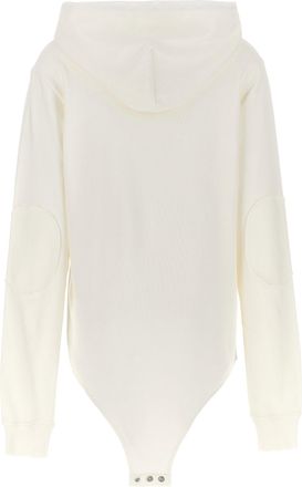 Rick Owens Champion Collaboration Embroidered Hoodie - Cream
