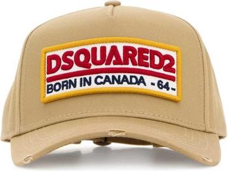 Dsquared2 Beige Cotton Baseball Cap