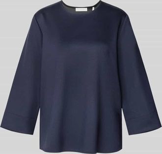Rich & Royal Longsleeve mit Rundhalsausschnitt und 3/4-Arm in Marine, Größe M
