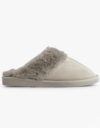 Jojoe Womens Jo & Joe GLIMMER Womens Mule Slippers Grey - Size: 5