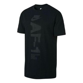 Nike Athleisure Casual Sports Round Neck Breathable Short Sleeve Black AH4067-010