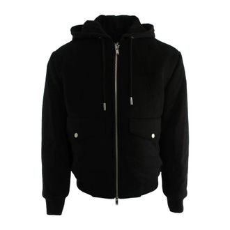Moose Knuckles Ellington Bomber - Heren - Vesten met rits - Zwart - S - Wol - Hoodies & sweatvesten