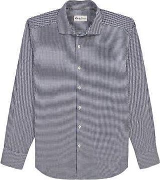 Robert Graham Parrett Cotton Button-Up Shirt in Navy at Nordstrom Rack, Size 18 - R