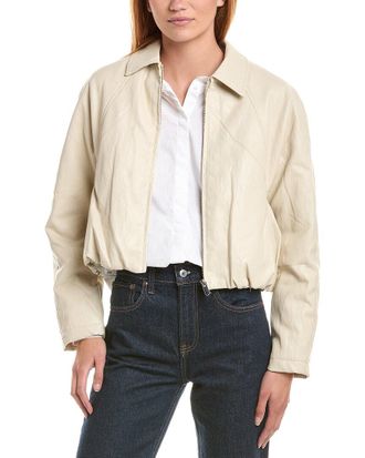 Current Elliott Faux Leather Bomber Jacket